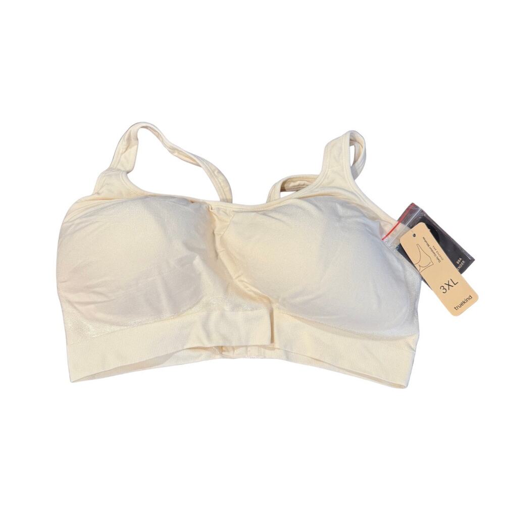 Truekind Women’s Daily Comfort Wirefree Shaper Bra Size 3XL